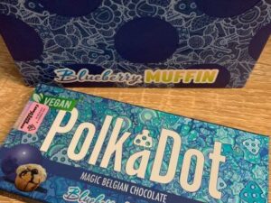 Polkadot Blueberry Muffin Chocolate Bar